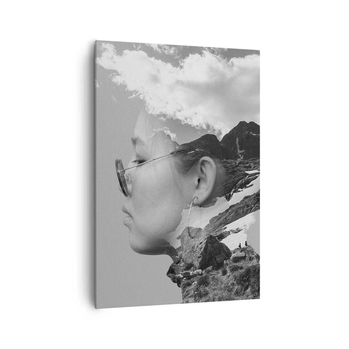 Canvas picture - Cloudy Portrait - 70x100 cm