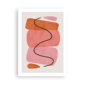 Poster - Gentle Movement of forms - 50x70 cm