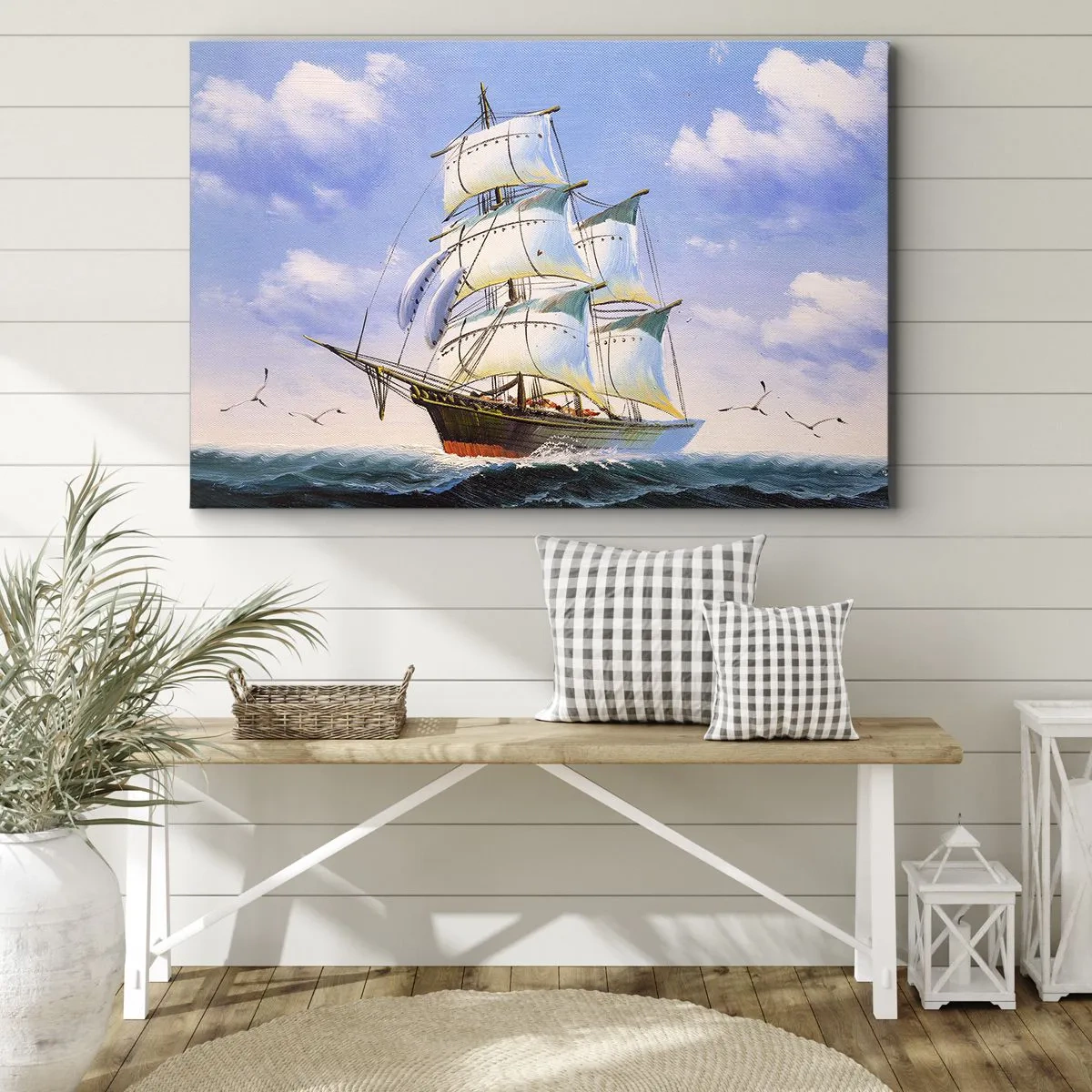 Canvas picture - Proudly with Wind - 120x80 cm