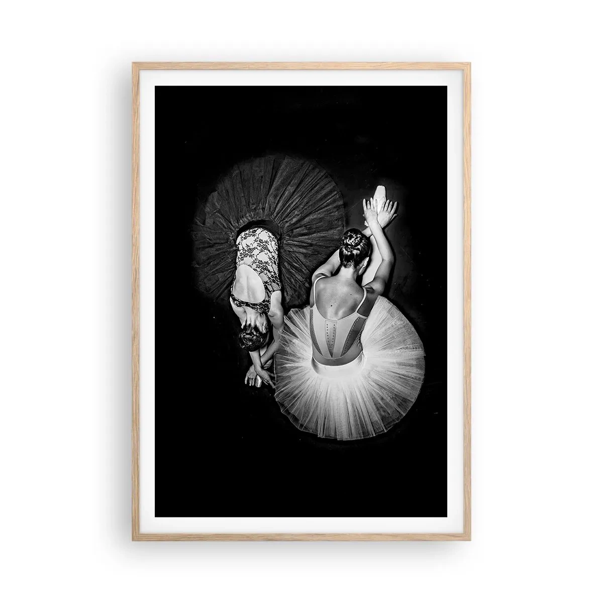 Poster in light oak frame - Yin and Yang - Ideal Balance - 70x100 cm