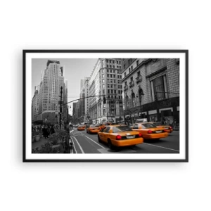 Poster in black frame - Suns of a Big City - 91x61 cm