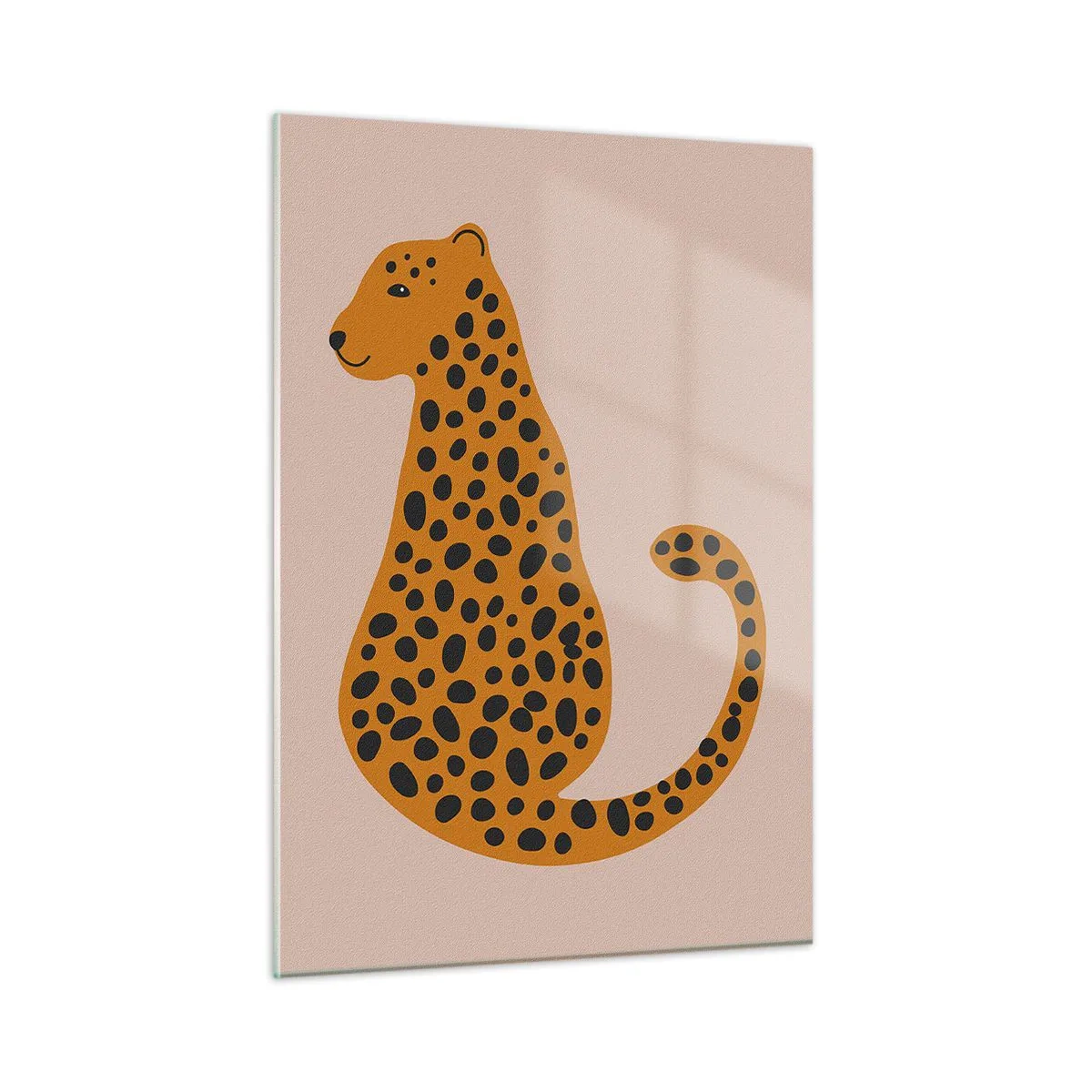 Glass picture - Leopard Print Is Fashionable - 50x70 cm
