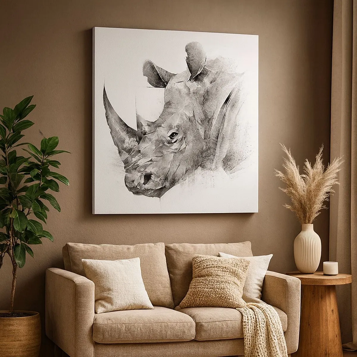 Canvas picture - African Portrait - 30x30 cm