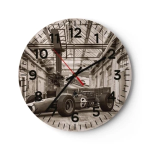 Wall clock - Clock on glass - Rest of the Winner - 40x40 cm