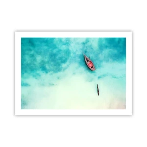 Poster - On the Beaches of Zanzibar, When the Tide Is High - 70x50 cm