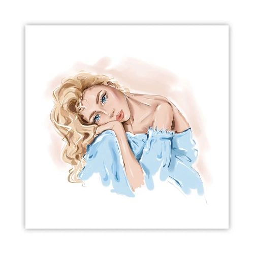 Poster - Dreamy in Blue - 50x50 cm