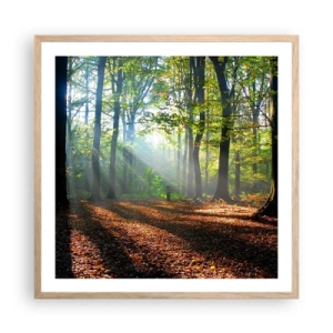 Poster in light oak frame - Highs And Lows - 60x60 cm