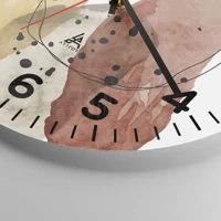 Clock face with numbers