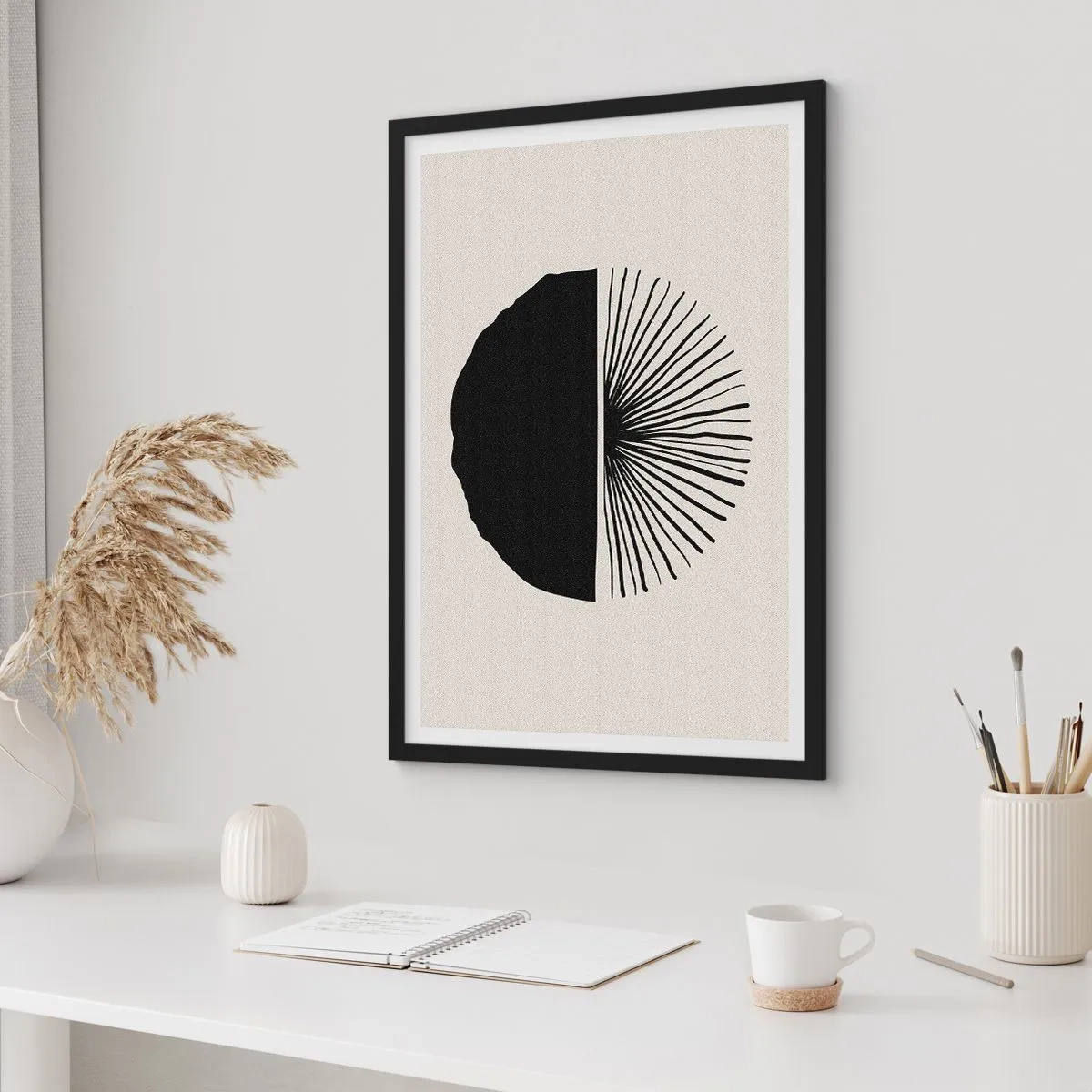 Poster in black frame - Fan of Possibilities - 50x70 cm