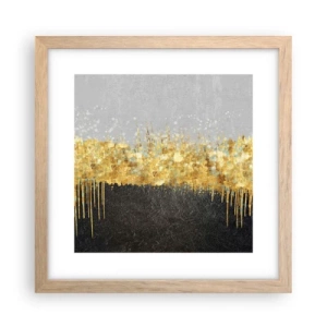 Poster in light oak frame - In and Up - 30x30 cm