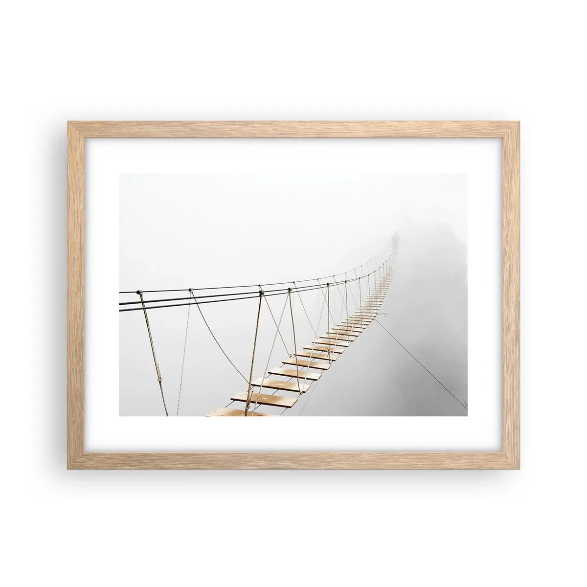 Poster in light oak frame - Where Did He Take You? - 40x30 cm