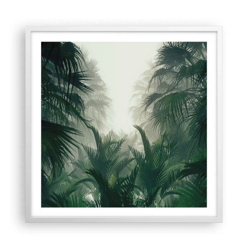 Poster in white frmae - Tropical Secret - 60x60 cm