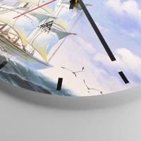 Clock face with lines