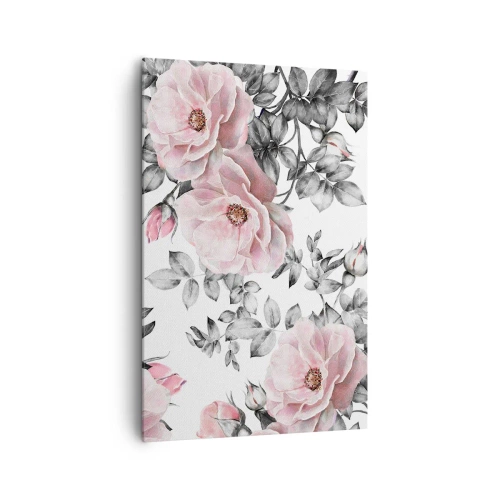 Canvas picture - Getting Lost in Rose Flowers - 80x120 cm