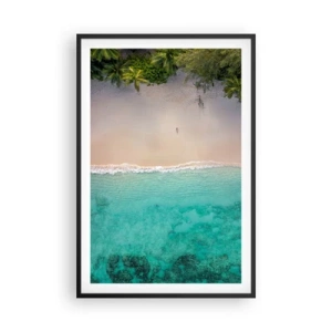 Poster in black frame - Paradise Beach - 61x91 cm