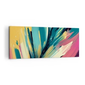 Canvas picture - Composition -Explosion of Joy - 120x50 cm