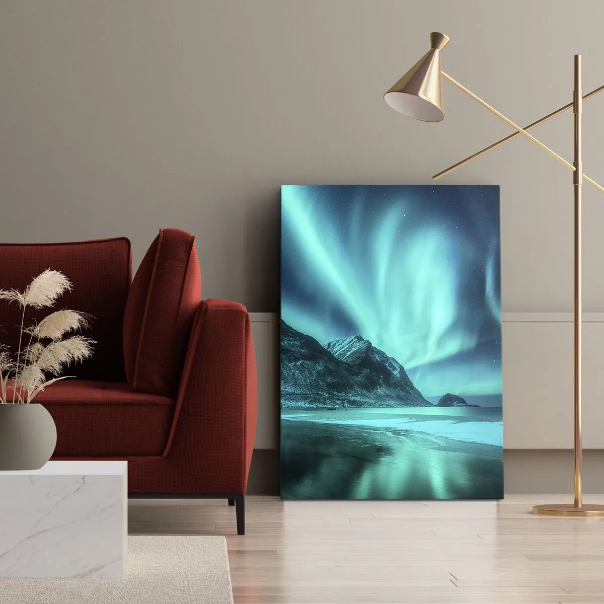 Canvas picture - Miracles of the North - 45x80 cm