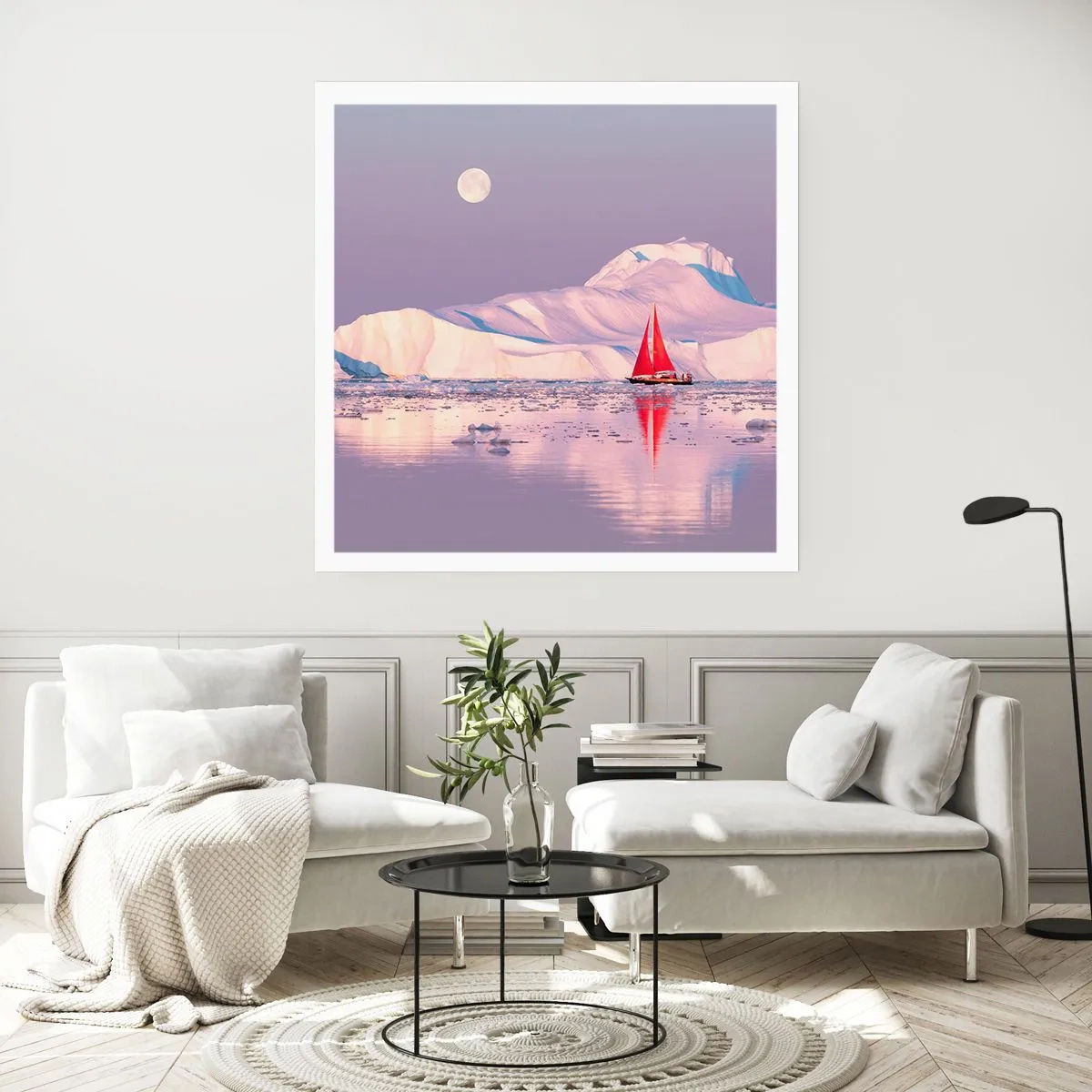 Poster - Heat of the Sail, Cold of the Ice - 40x40 cm