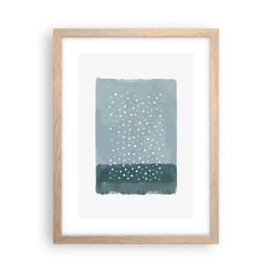 Poster in light oak frame - Grown on the Blue - 30x40 cm