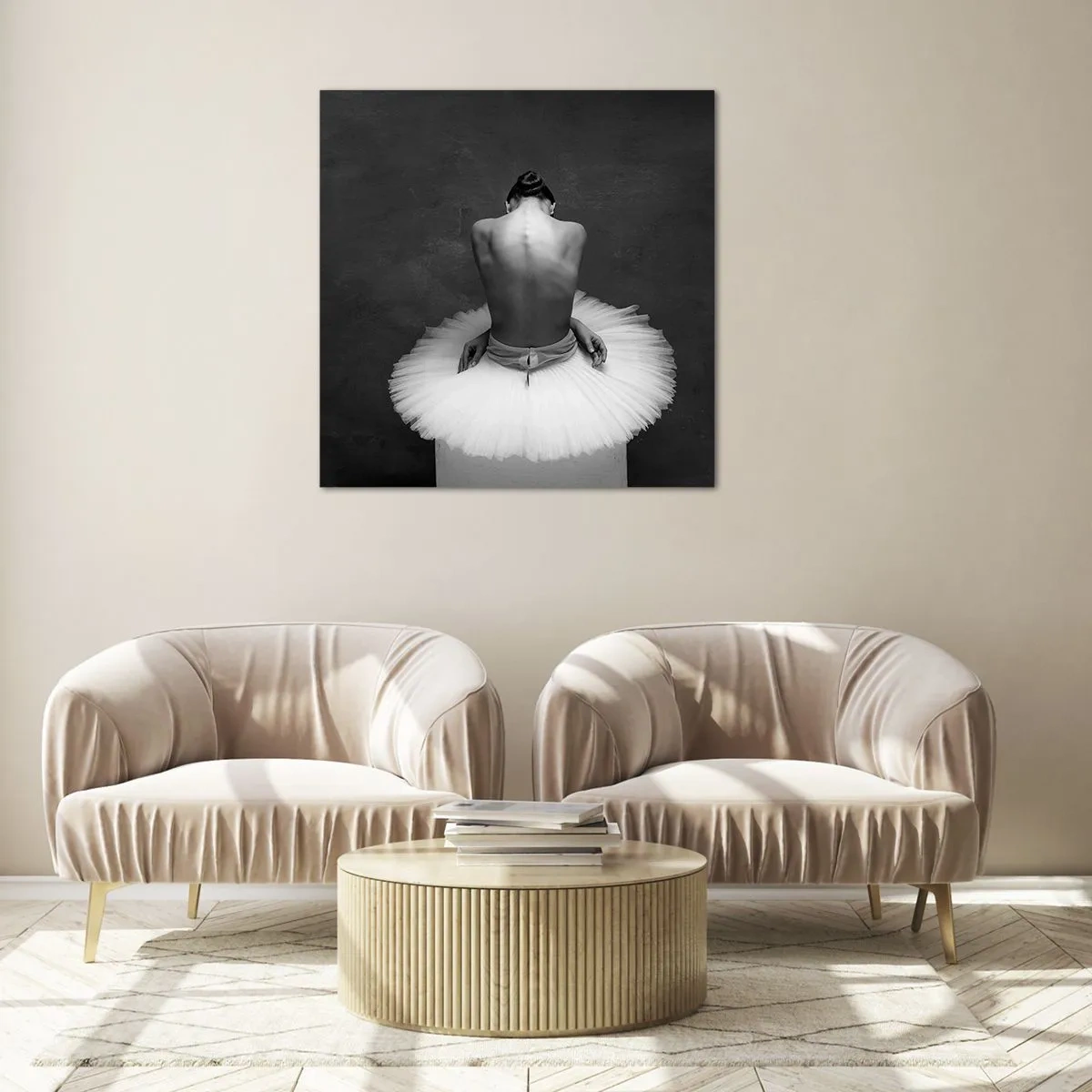 Glass picture - It Is Blossoming - 50x50 cm