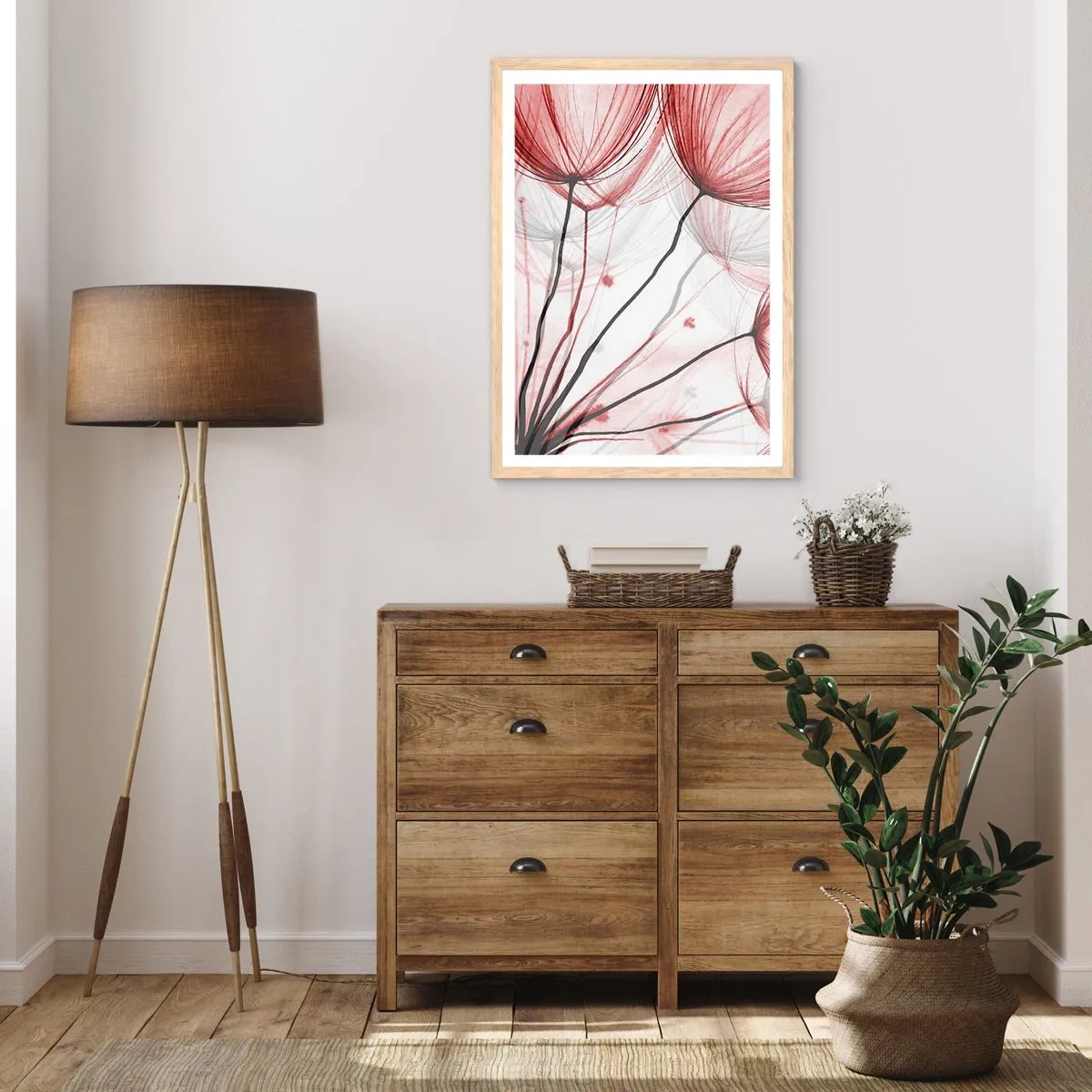 Poster in light oak frame - Before Takeoff - 70x100 cm