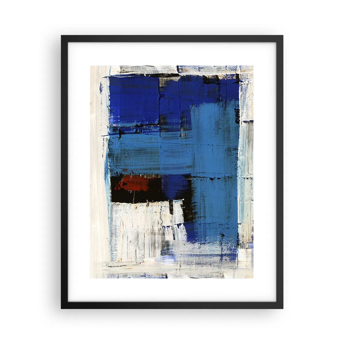 Poster in black frame - The Secret of Blue - 40x50 cm