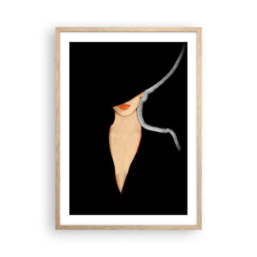 Poster in light oak frame - Elegance and Style - 50x70 cm