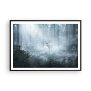 Poster in black frame - Morning Round of the Estate - 100x70 cm