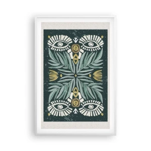 Poster in white frmae - Like a Folklore Cutout - 61x91 cm