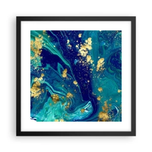 Poster in black frame - Sun Flakes - 40x40 cm