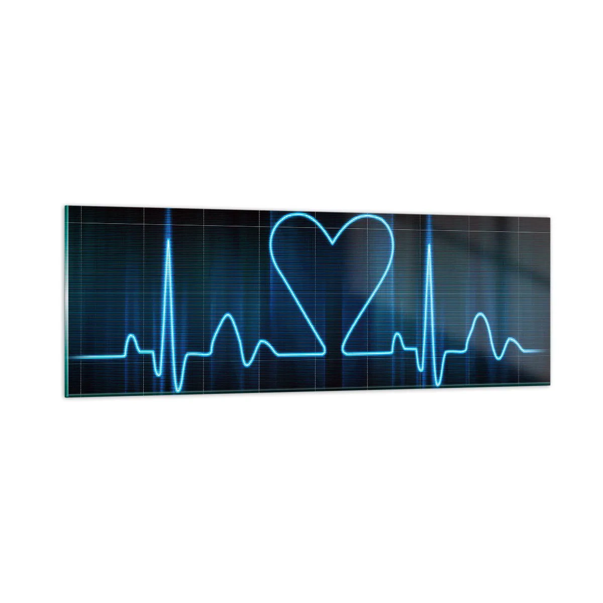 Glass picture - In a Heartbeat - 90x30 cm