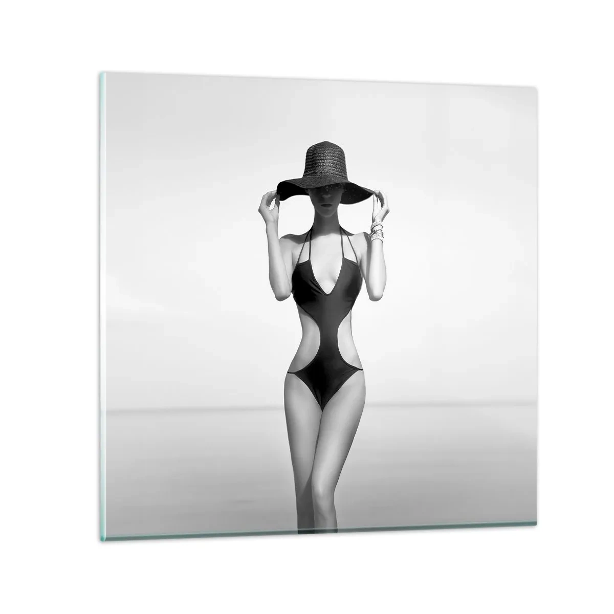 Glass picture - My Name Is: Elegance - 40x40 cm