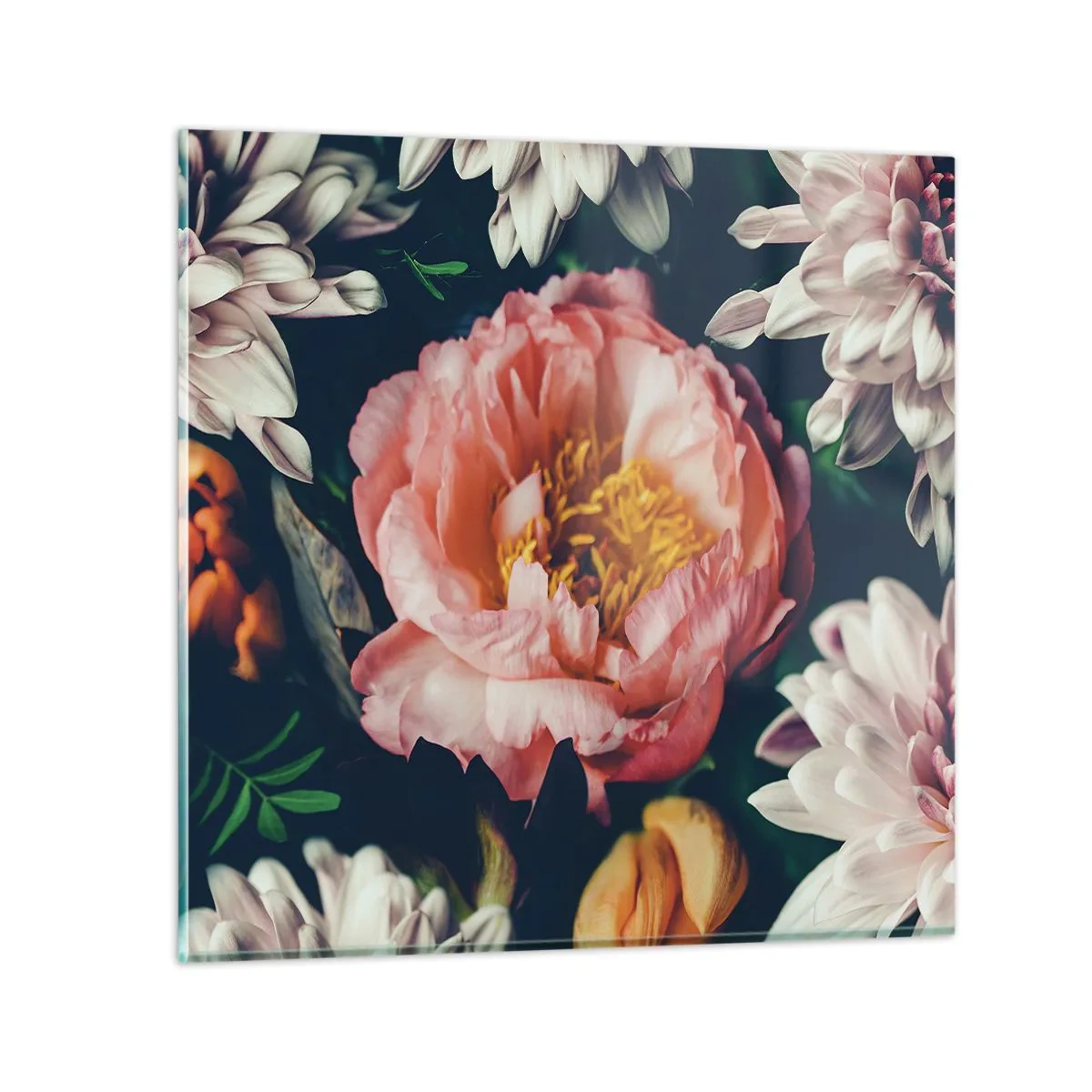 Glass picture - In Baroque Style - 30x30 cm