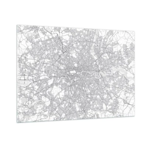 Glass picture - Map of London Maze - 100x70 cm