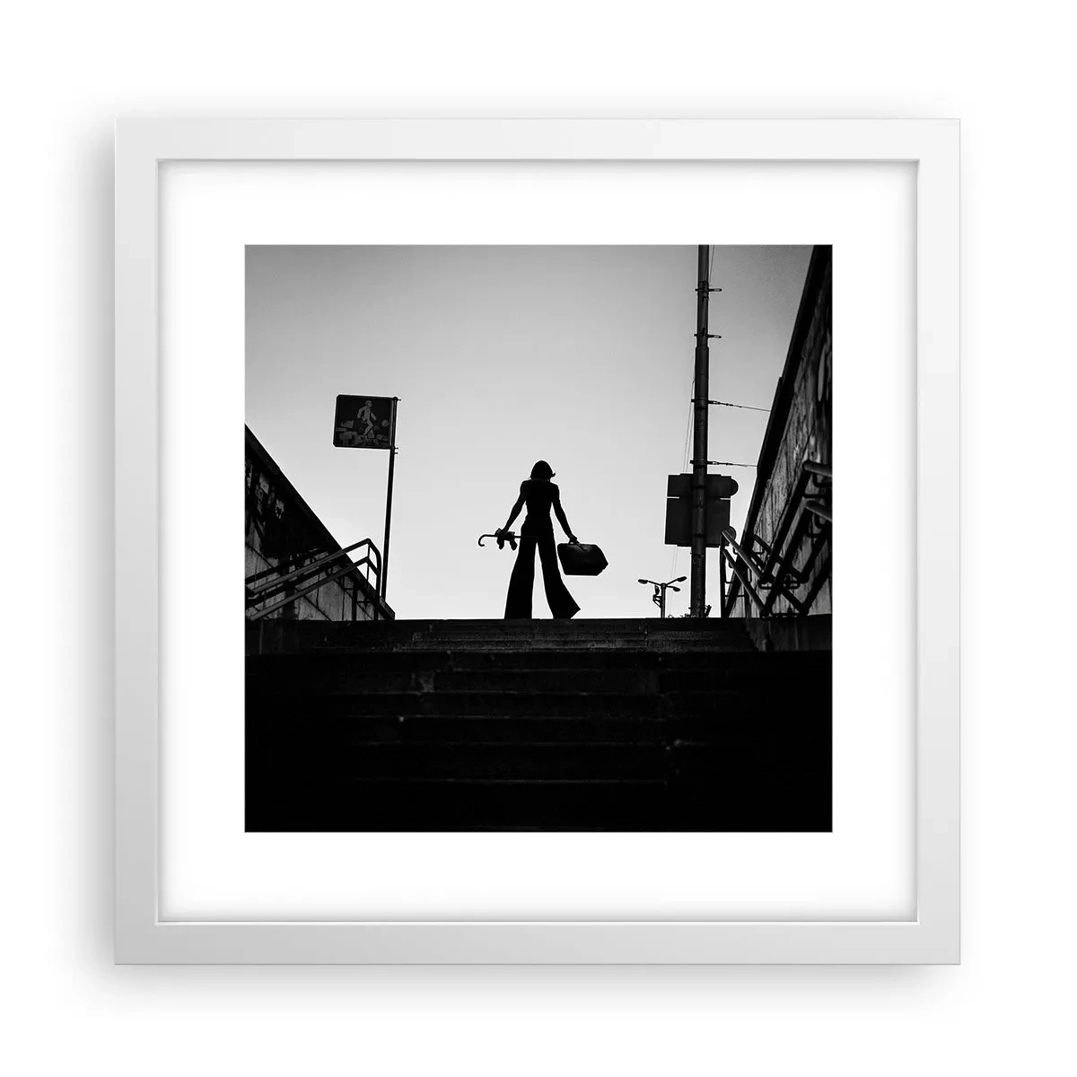 Poster in white frmae - City Wander - 30x30 cm