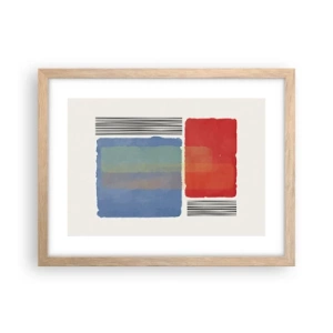 Poster in light oak frame - Spirit and Letter of Geometry - 40x30 cm