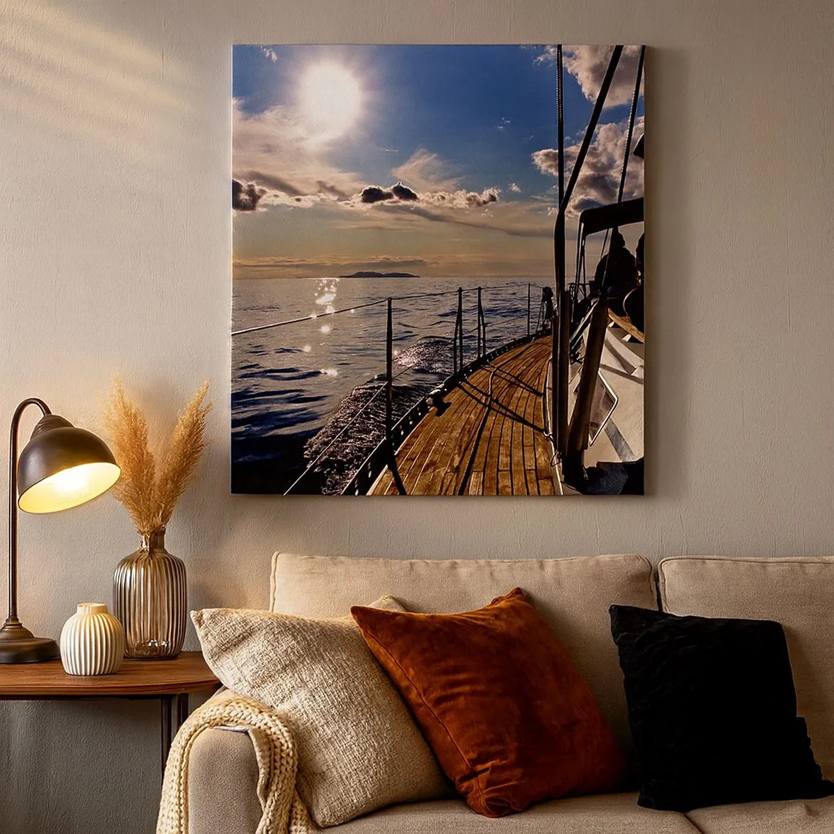 Canvas picture - Under the Sails towards the Sun - 30x30 cm