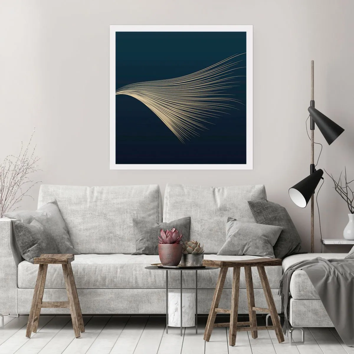 Poster - Like Angel's Hair - 40x40 cm