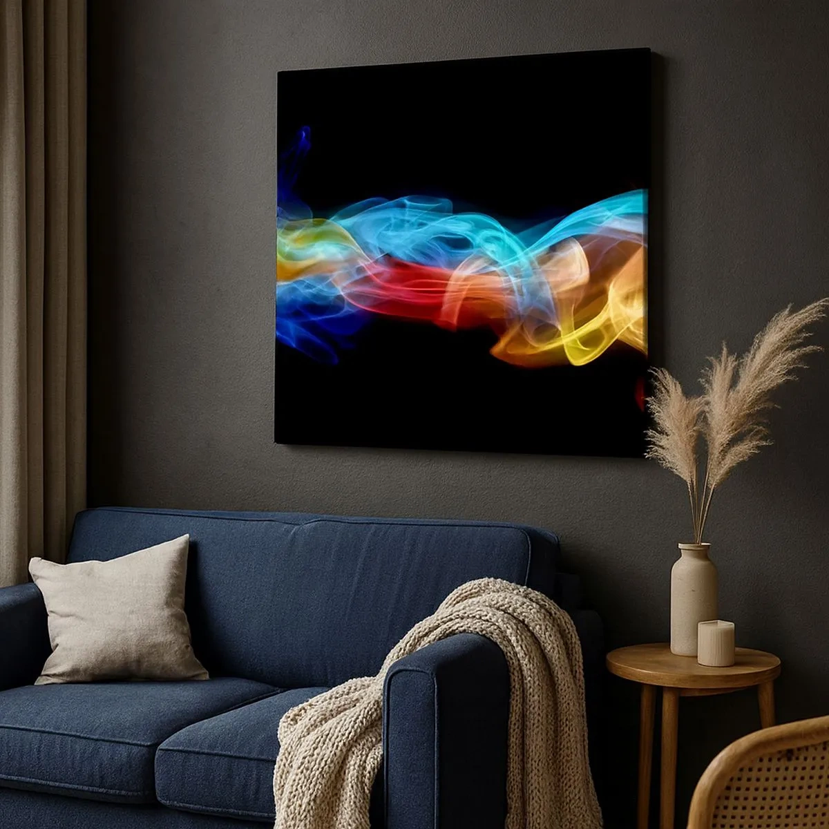 Canvas picture - Rainbow Dance of Fogs - 30x30 cm