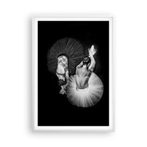 Poster in white frmae - Yin and Yang - Ideal Balance - 70x100 cm
