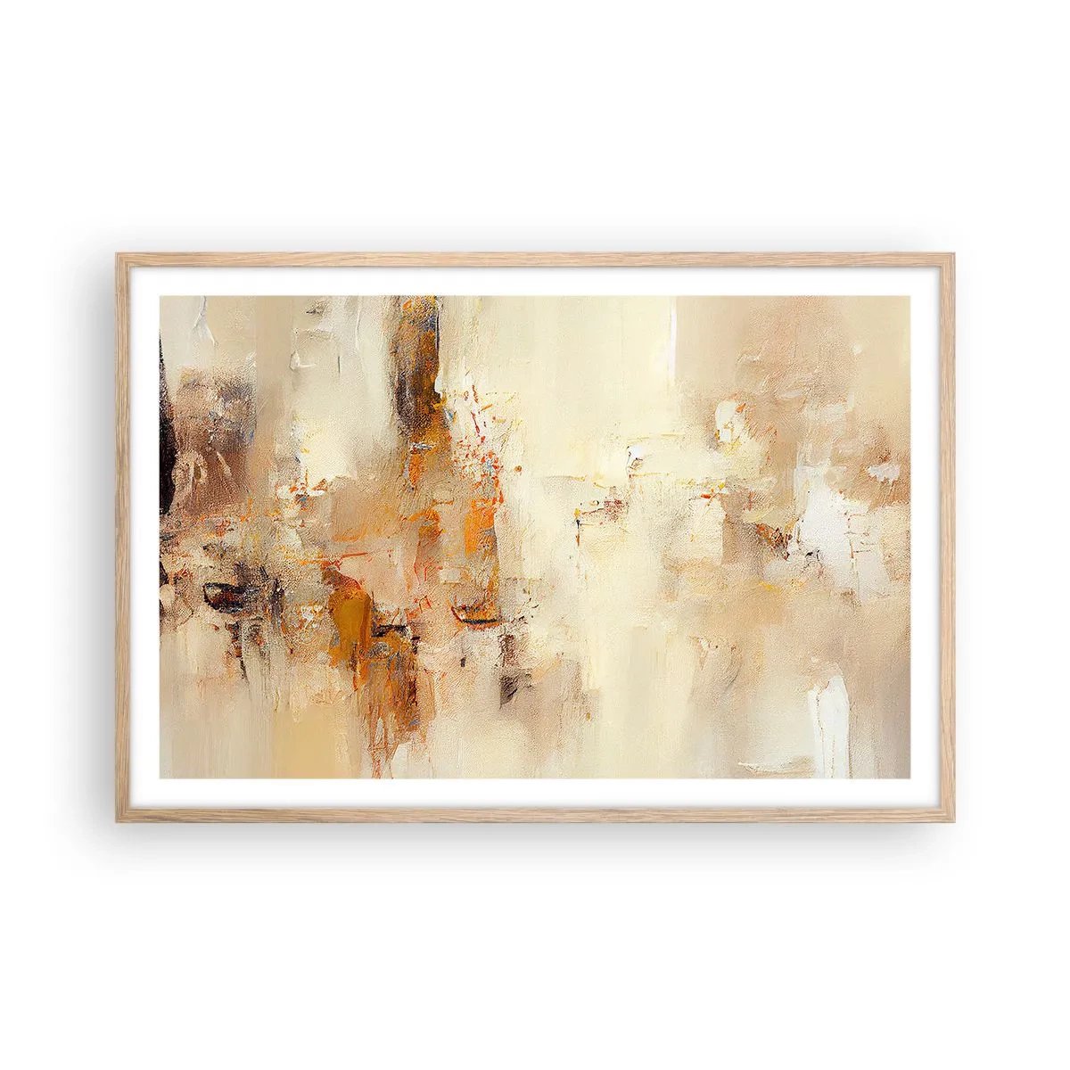 Poster in light oak frame - Soul of Amber - 91x61 cm