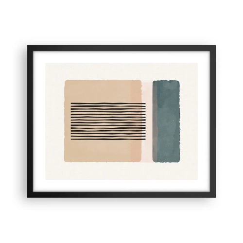 Poster in black frame - All in Order - 50x40 cm