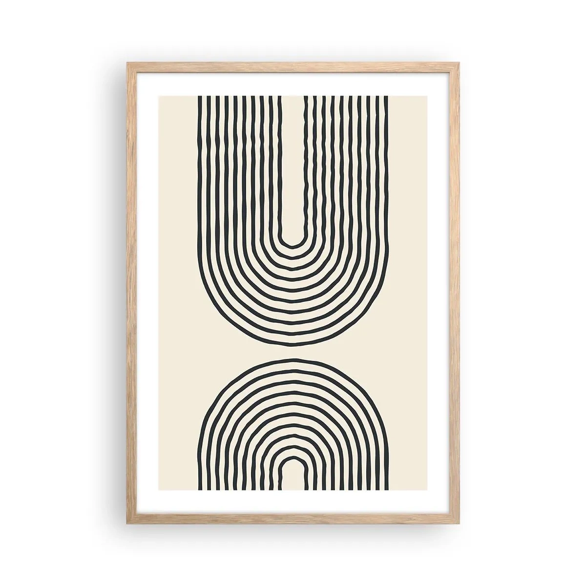 Poster in light oak frame - In One Moment… - 50x70 cm