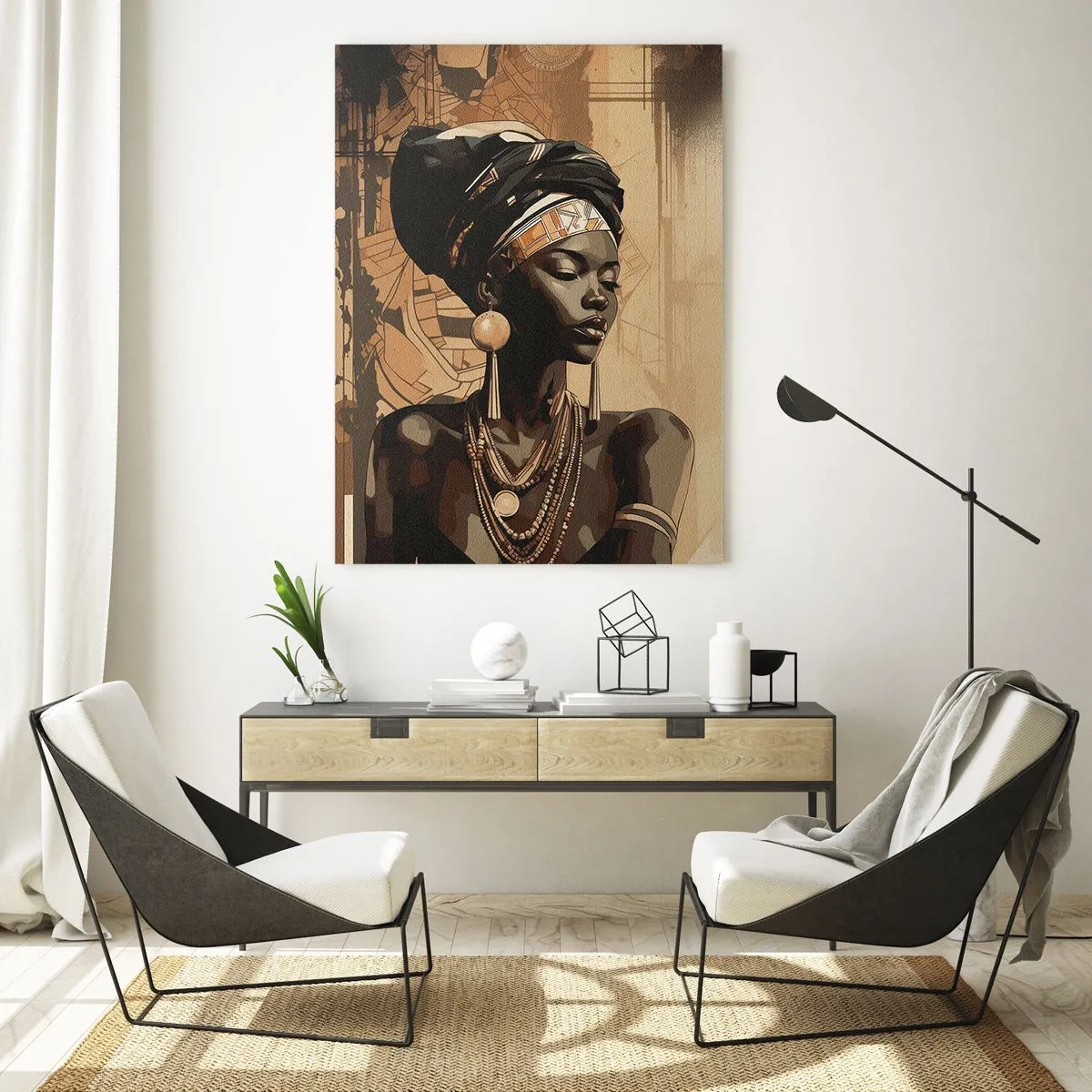 Glass picture - African Majesty - 50x70 cm