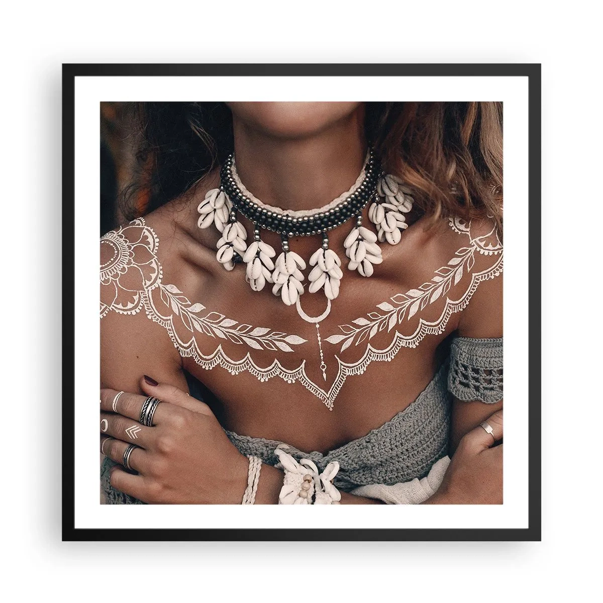 Poster in black frame - Talismans, Rituals of Womanhood - 60x60 cm
