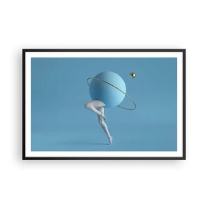 Poster in black frame - And Planets Are Going Crazy - 91x61 cm
