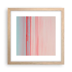 Poster in light oak frame - Abstract at Dawn - 30x30 cm
