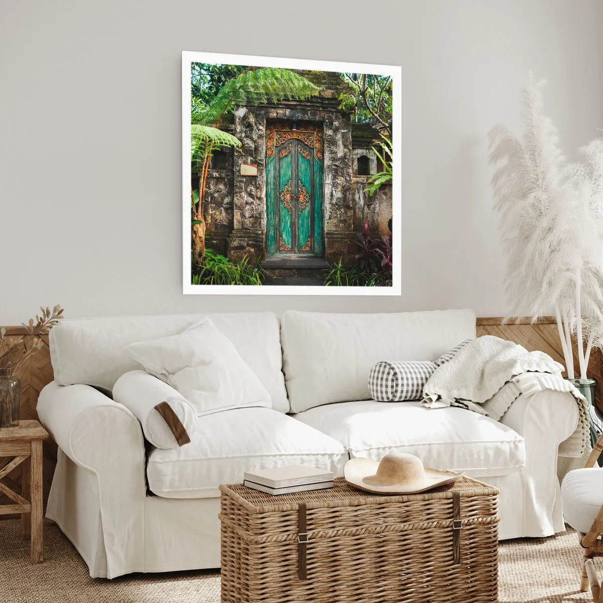 Poster - Door to Exotic World - 40x40 cm
