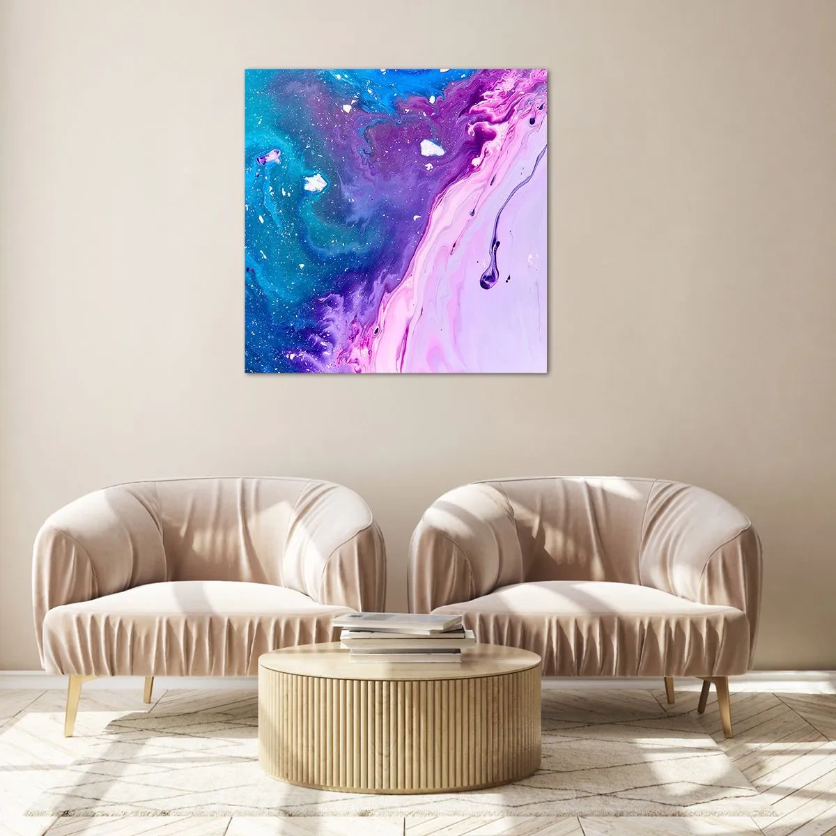 Glass picture - Yin and Yang - 60x60 cm