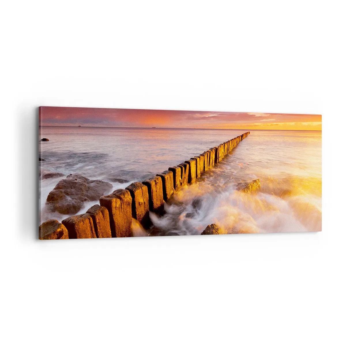 Canvas picture - Gentleness of Waves - 100x40 cm